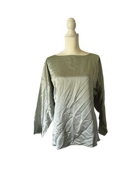 Zoran Olive Green Ombre Long Sleeve Tunic